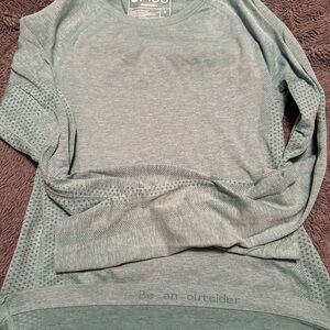 Figs Women's Heathered Jade Salta Under Scrub Top